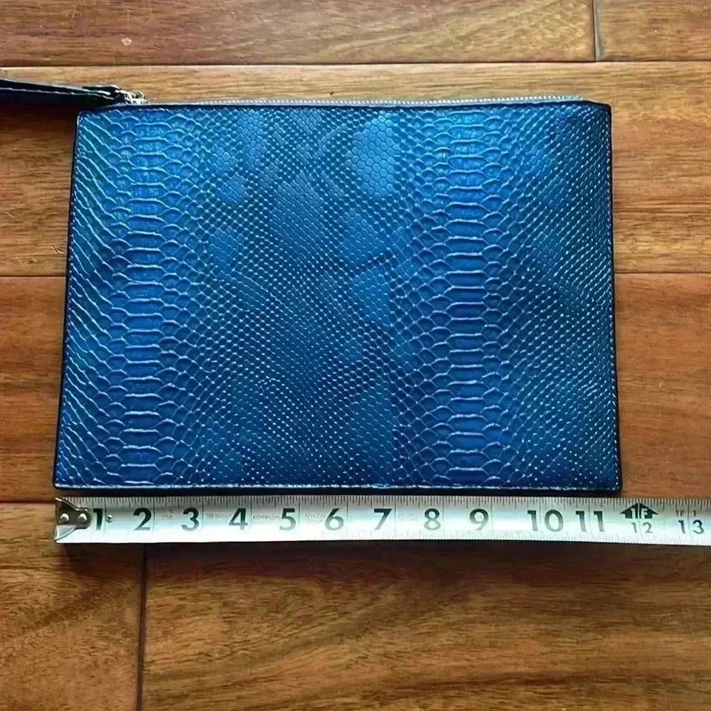 Women Clutches Fashion Snakeskin PU Leather Party Envelope Purse Bag with Hand S